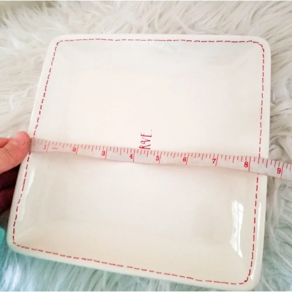 Rae Dunn square serving plate artisan collection